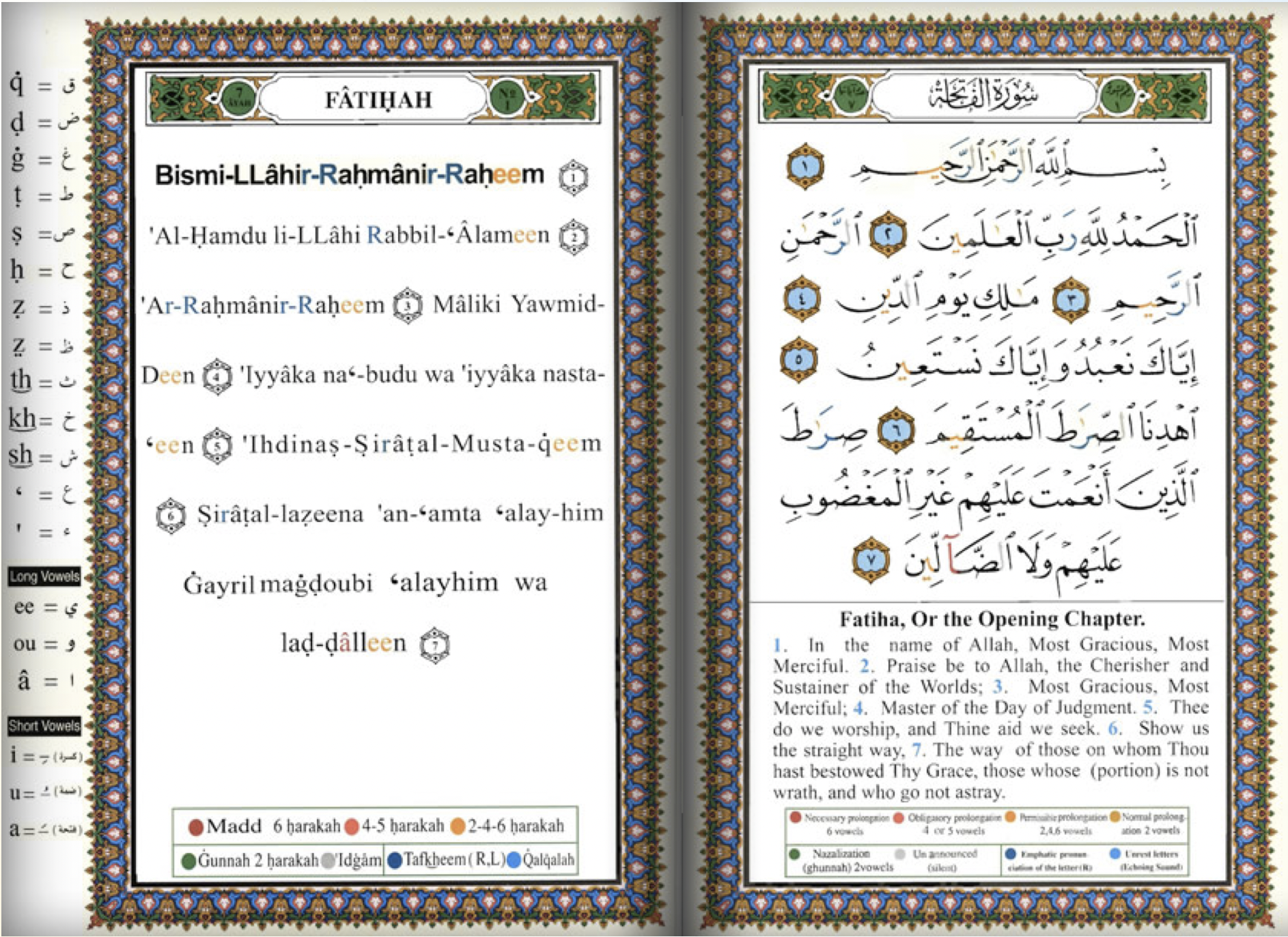 Mushaf with transliteration